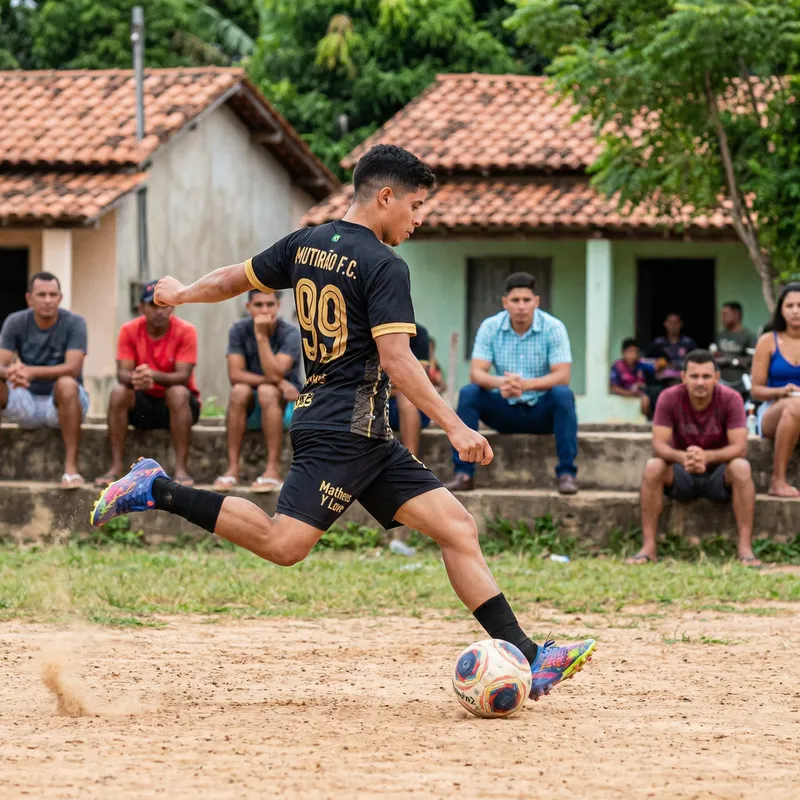 Dynamic Street Football Action - Mutirão F.C. Match