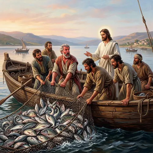 Disciples in the Boat: Biblical Miraculous Catch