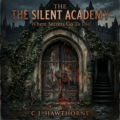 Mysterious and Dark School Entrance - Fantasy Book Cover Design