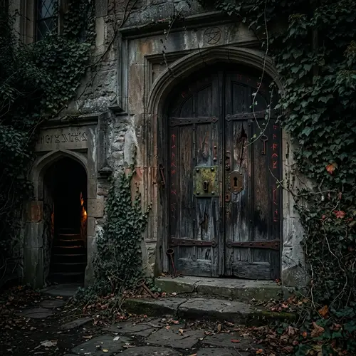 Mysterious and Dark School Gateway | Discover Secrets Behind the Door