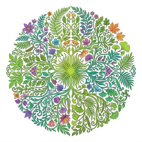 Botanical Ornaments for Nature Science Education
