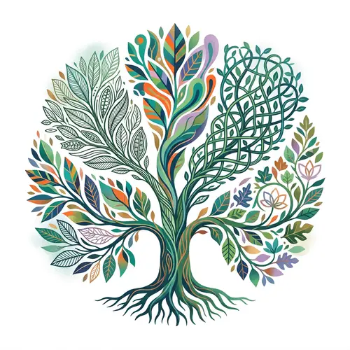 Contemporary Nature-Themed Illustrations for Education