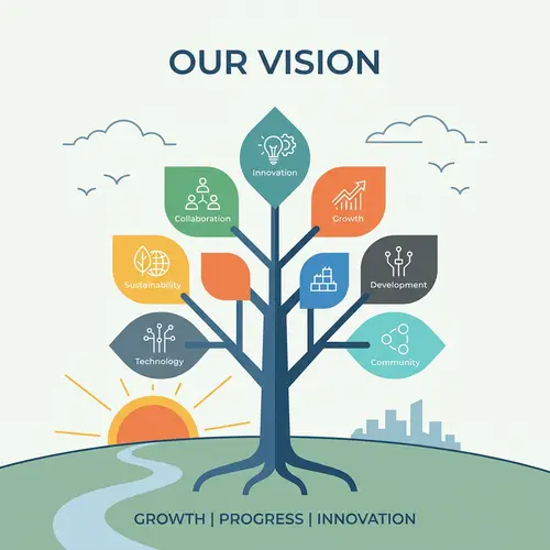 Company Vision in Minimalist Style - Growth & Progress