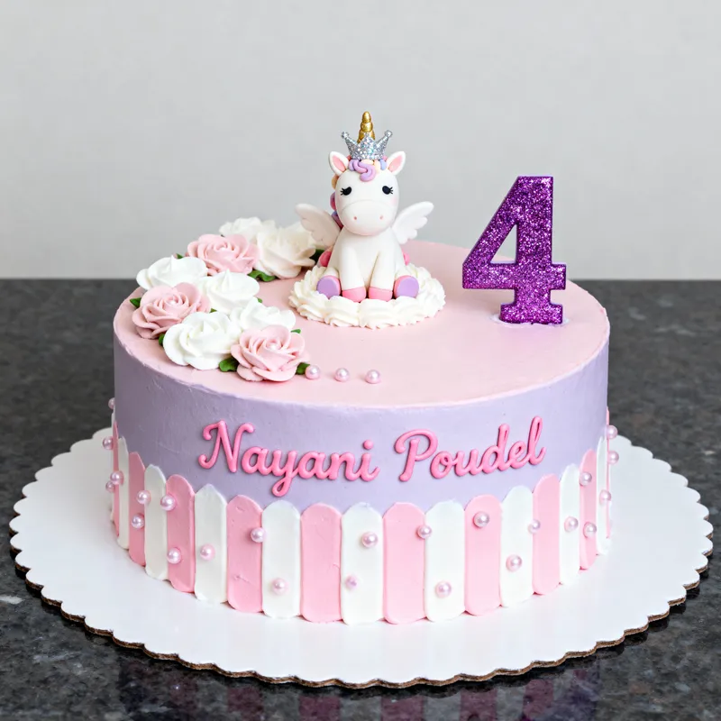 Unique Pound Cake Design for Nayani's 4th Birthday