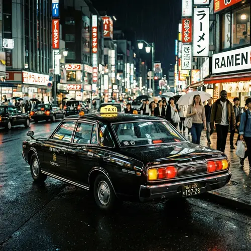 Vintage 70s Nissan Cedric 2800SGL Taxi from Japan