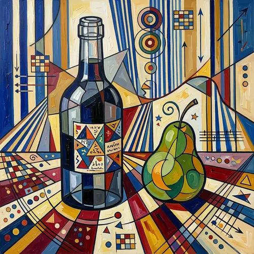 Kandinsky Style Naturmort Remake