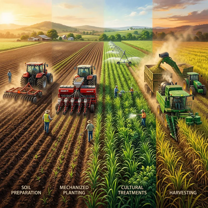 The Sugarcane Production Journey: From Soil to Harvest