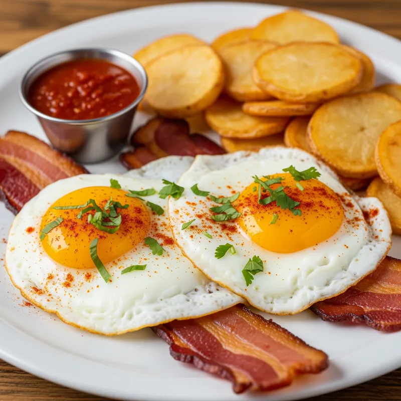 Huevos Estrellados con Tocino - Delicious Recipe