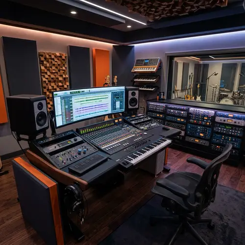 High-Tech Music Studio for Quality Sound Production