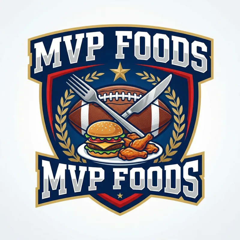 NFL-Themed Logo Design for MVP Foods