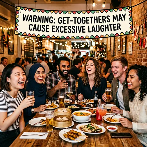 Warning: Laughter at Group Get-Togethers
