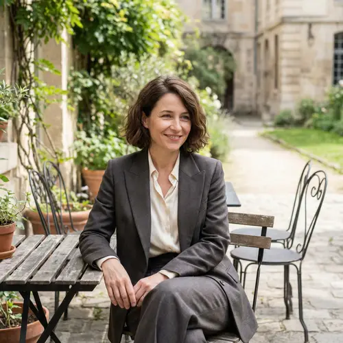 Stunning Bob Hairstyle Look-Alike of Famous Actress | Serene Setting