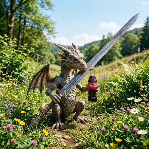 Adorable Dragon Comedy: Longest Sword VS Soda - A Spirited Endeavour