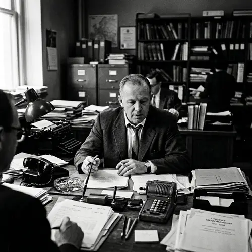 Mid-20th Century Politician in Documentary Photography
