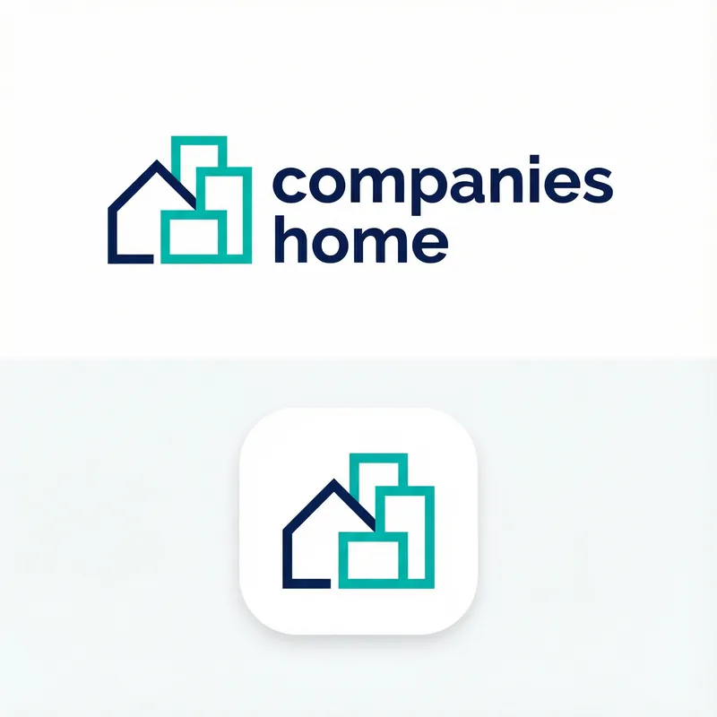 Companies Home: Modern Minimalist Logo Design