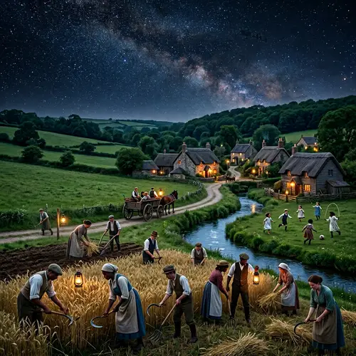 Life 100 Years Ago: Idealized Pastoral Scenes Without Technology