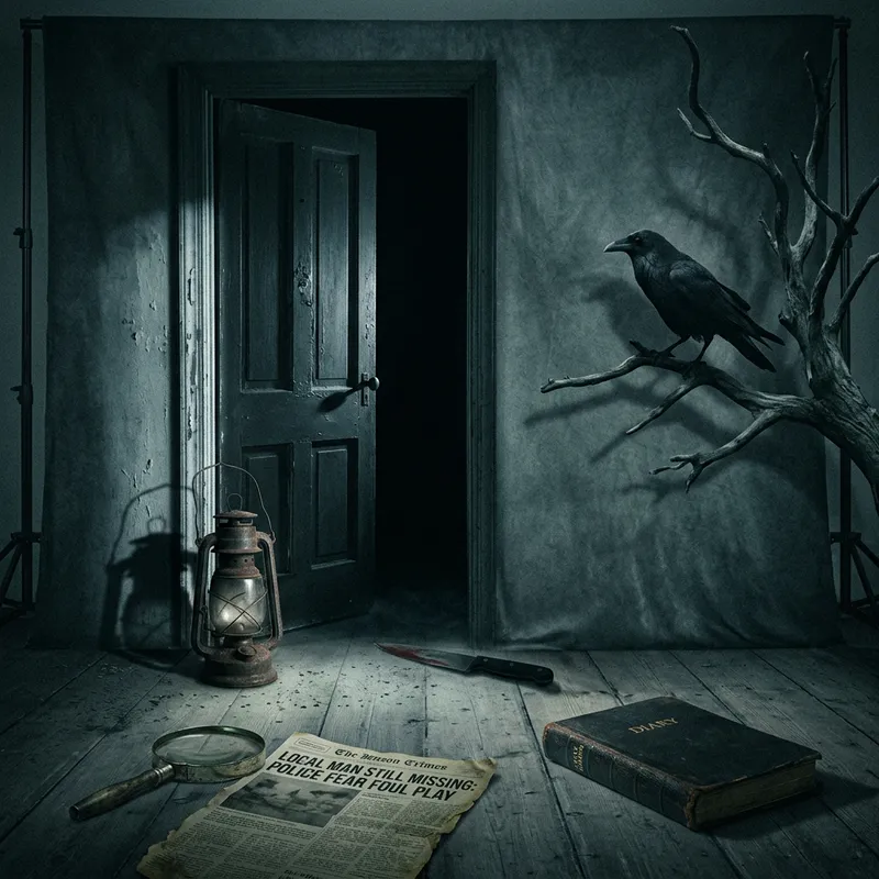 Haunting Horror Crime Stories Studio Backdrop - Eerie