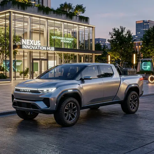 Futuristic Electric Truck Design | Rivian Cybertruck Mix