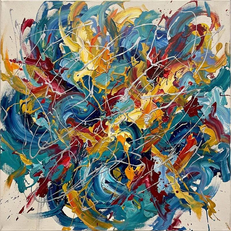 Unlocking the Potential | Abstract Expressionism Painting