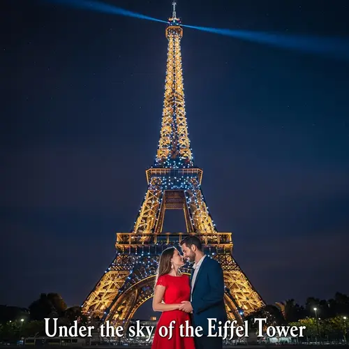 Under the Eiffel Tower: Romantic Story Cover