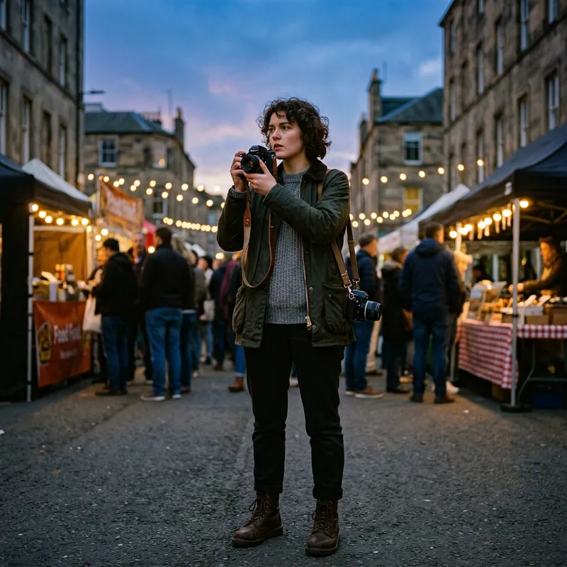 Powerful Girl Photographer in Captivating Background