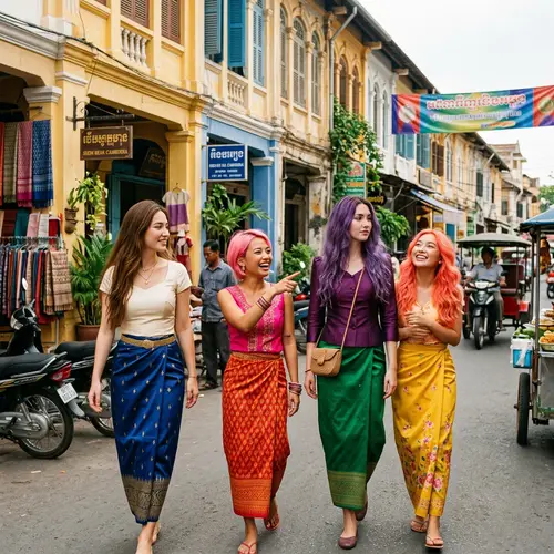 Fictional Characters in Traditional Cambodian Dress | DDLC