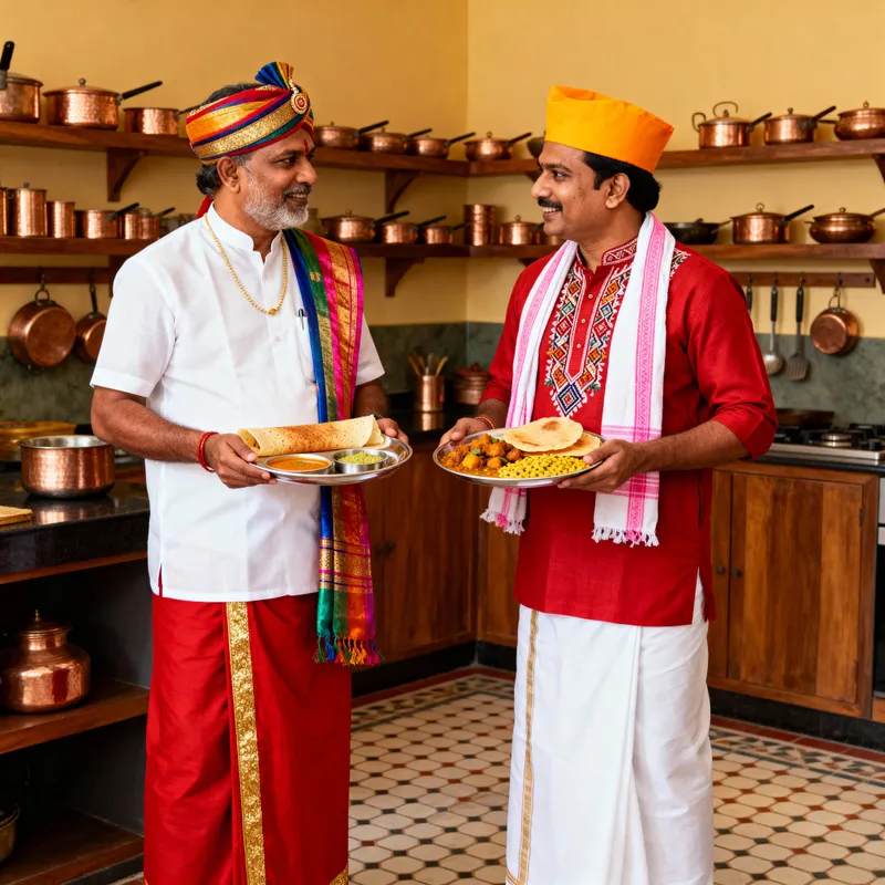 Two Chefs from Tamil Nadu & West Bengal in Tradition