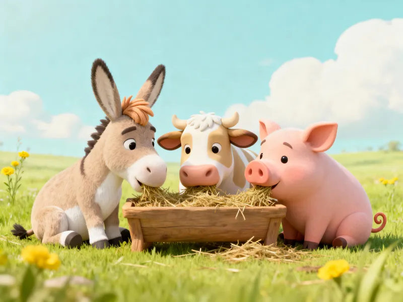 Pixar-Style Pastel Animals for Storytelling