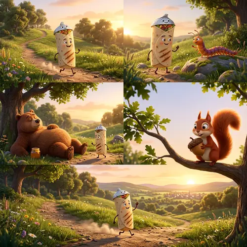 Burrito Adventures: Pixar-Style 3D Animation