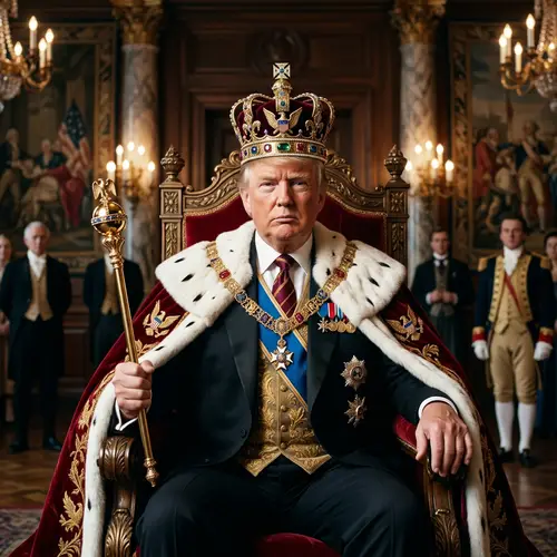 Donald J Trump as King: Unique Imagery