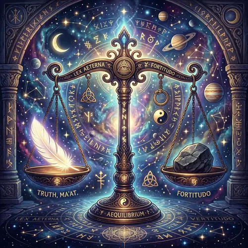 Balance and Wicced Law - Symbolic Illustration