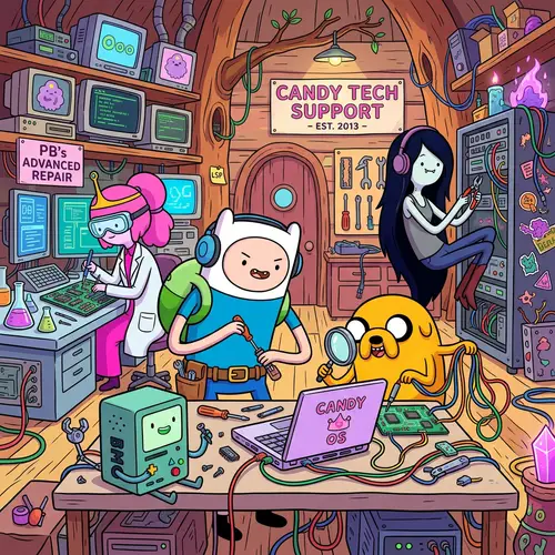 Adventure Time Characters at Tech Service