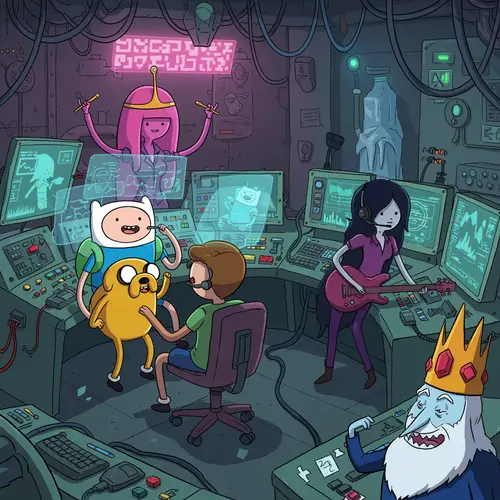 Adventure Time Characters at Tech Service