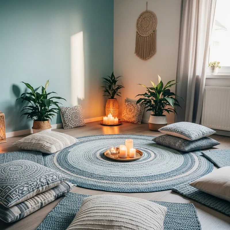 Tranquil Meditation Area for Inner Peace