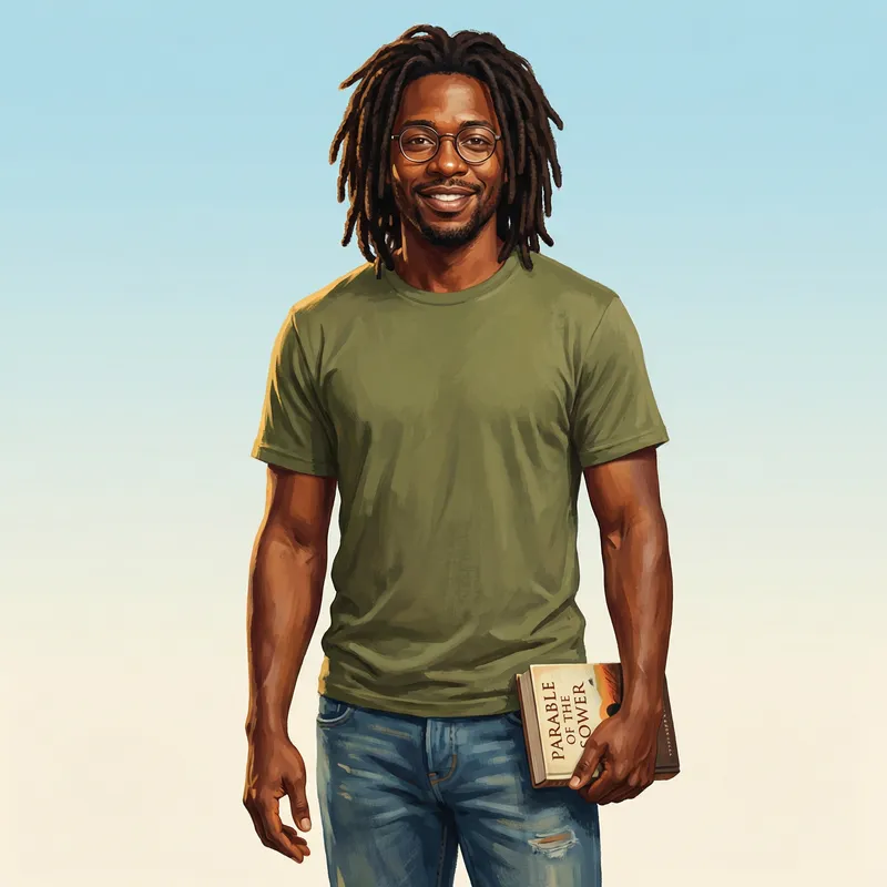 Human Digital Painting of a Black Man Human Digital Painting of a Black Man
