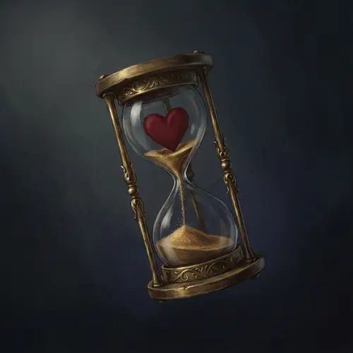 Suspended Miscarriage | Heart Symbol in Hourglass Illustration