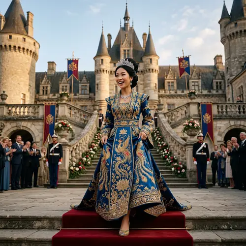 Duong Becomes a Princess - Elegant Traditional Royal Gown