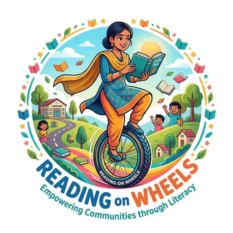 Project Reading on Wheels: Empowering Education Logo Design Project Reading on Wheels: Empowering Education Logo Design