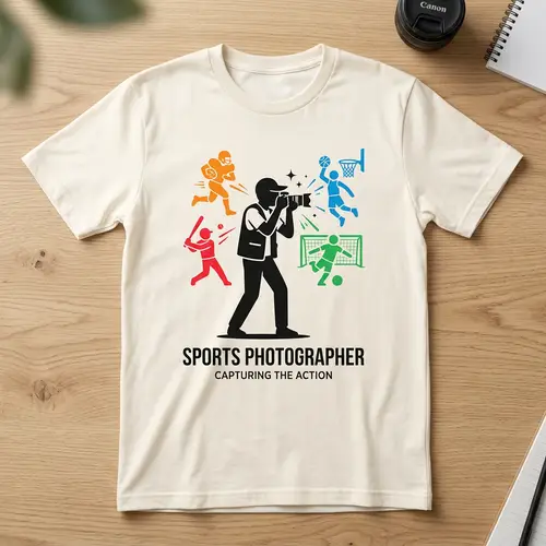 Sport Photographer T-Shirt Design | Unique Sports Photography Tee