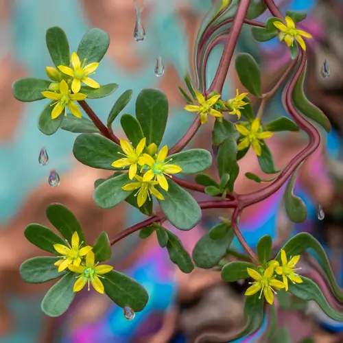 Purslane Abstract Image | Stunning Succulent Features