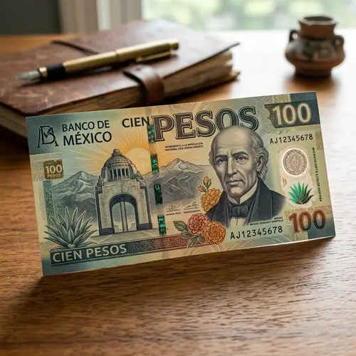 Elegant Peso Currency Note and Coin | Cultural Heritage Design