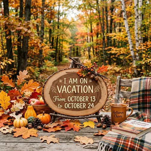 Autumn Vacation Notice: Oct 13 to Oct 24