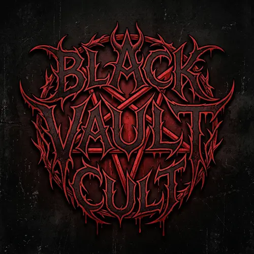 Black Vault Cult: Brutal Death Metal Logo Design