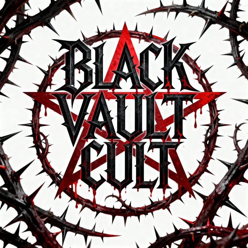 Black Vault Cult: Brutal Death Metal Logo Design