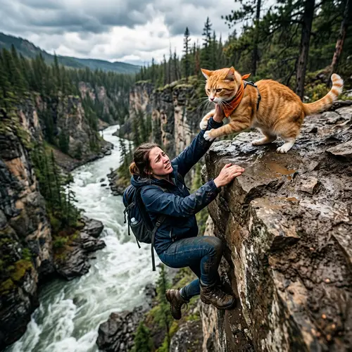Heroic Cat Rescuing Human | Heartwarming Story