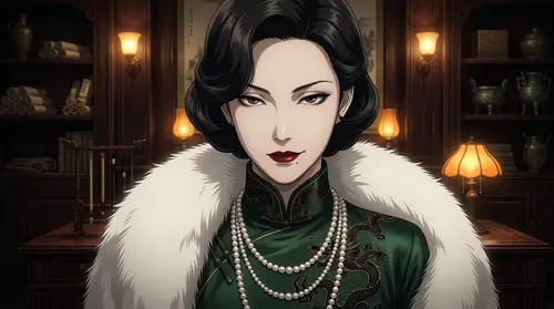 Lady Lin: Elegant Anime Portrait in 4K Detail