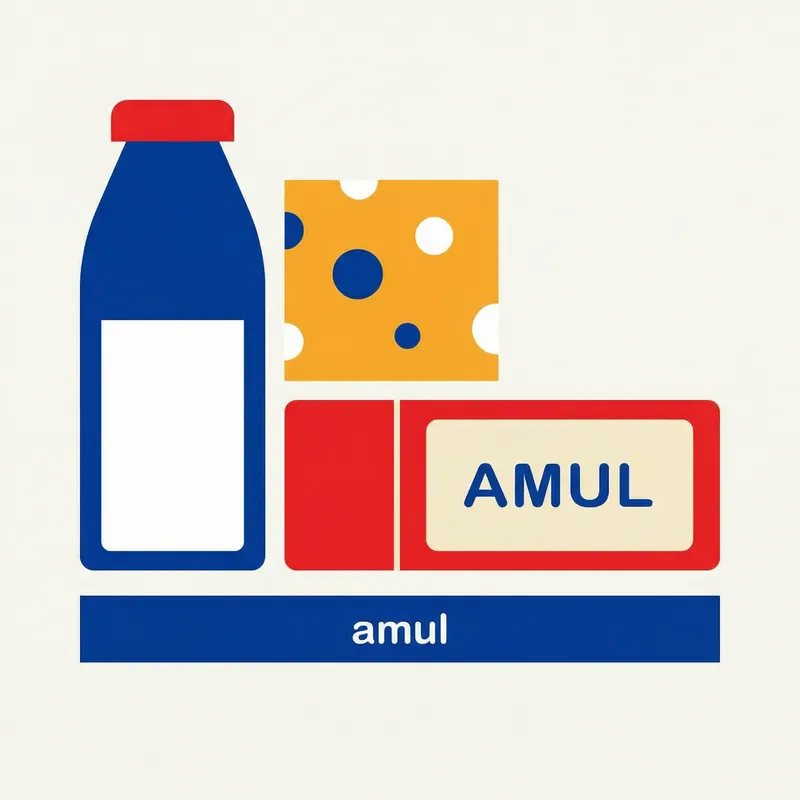 Amul-Inspired Modern Minimalist Dairy Design