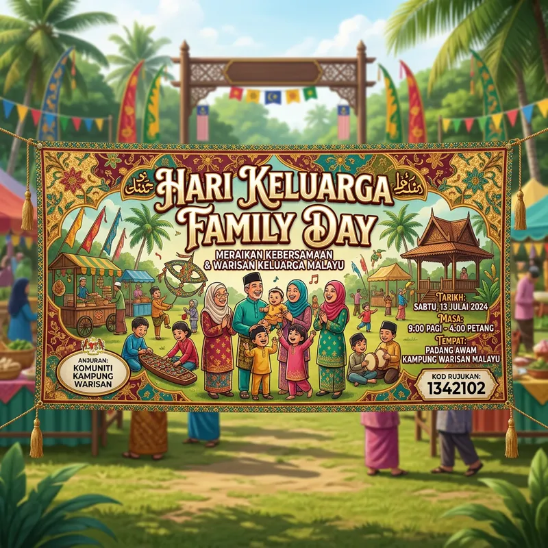 Celebrate Family Day with Malay Traditional Banners