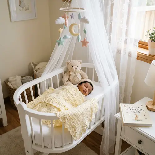 Peaceful Newborn Baby in Yellow Blanket | Sweet Sleepy South Asian Infant