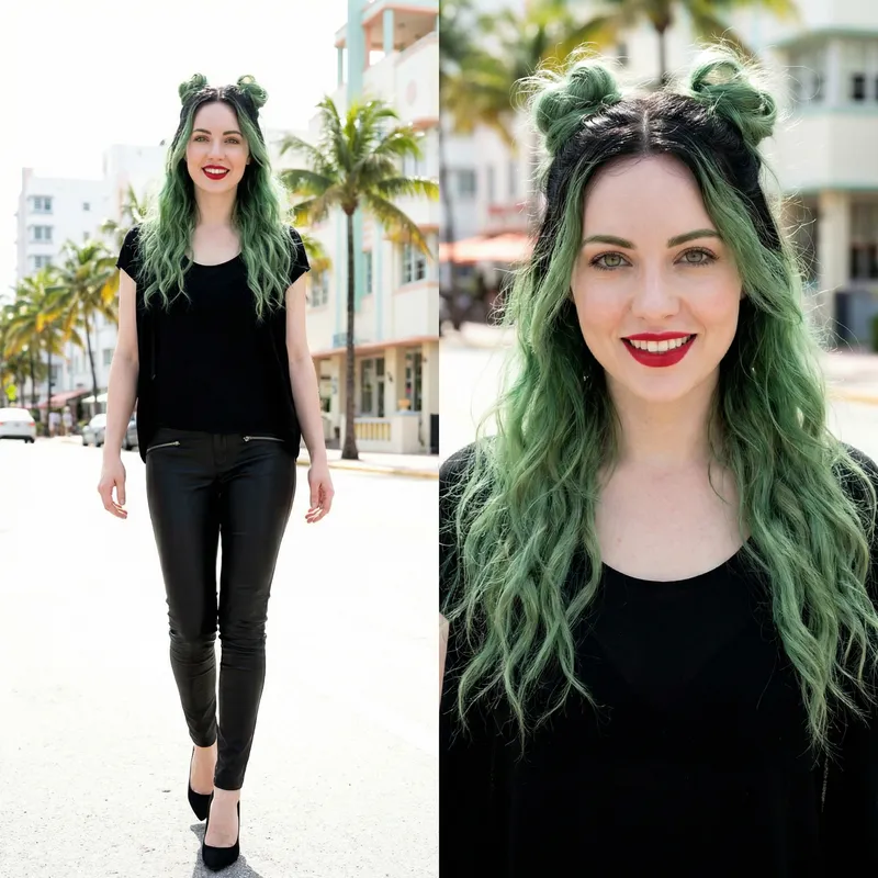 Vibrant Ecuadorian Beauty in South Beach, Miami